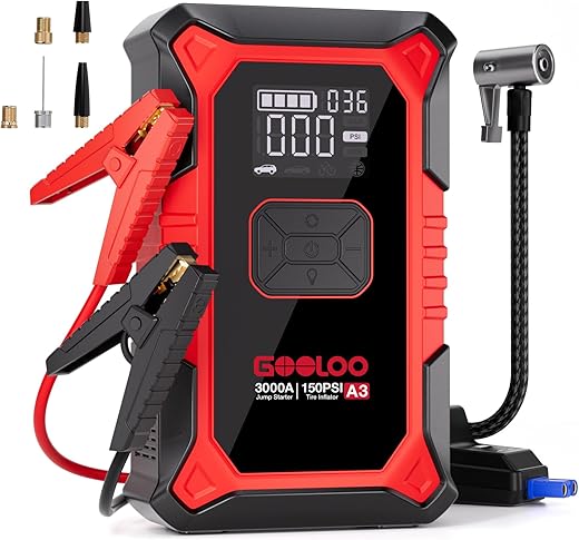 GOOLOO A3 3000A Jump Starter with Compressor — Is It the All-in-One Emergency Car Kit Worth Buying?