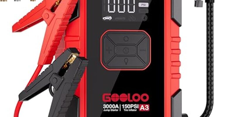GOOLOO A3 3000A Jump Starter with Compressor — Is It the All-in-One Emergency Car Kit Worth Buying?